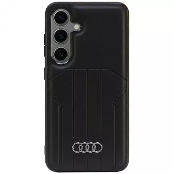 Audi kunstleder MagSafe Hard Case voor Samsung Galaxy S24, zwart