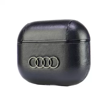 Audi leder Big Logo AirPods 3 hoes zwart AU-AP3-GT/D3-BK