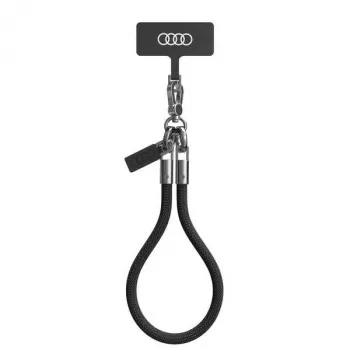 Audi Universal Phone Lanyard 28cm 8mm zwart AU-HSL8-R8/D1-BK