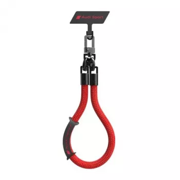 Audi Universal Phone Lanyard 28cm 10mm rood AUS-HSL10-RSQ/D1-RD