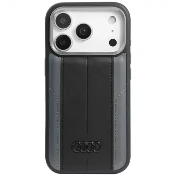 Hoesje Audi A6 kunstleder MagSafe voor iPhone 17 Pro zwart