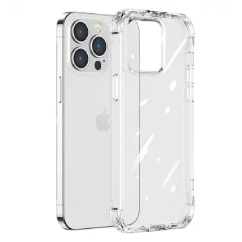 Joyroom Defender Series rugged case voor Apple iPhone 14 Plus, transparant, met kickstand en lanyard-haak (JR-14H3)