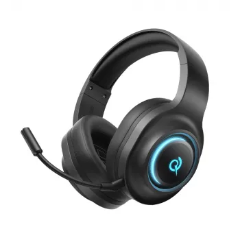 QCY V200 Pro Bedrade Gaming Headset met virtueel 7.1 Surround Sound en afneembare microfoon - Zwart