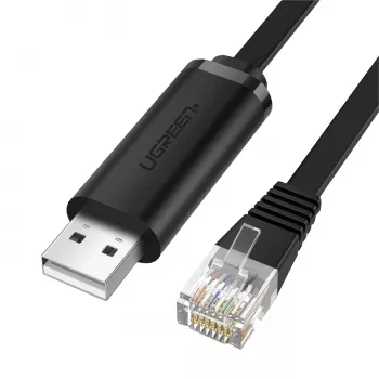 UGREEN CM204 USB naar RJ45 consolekabel 1,5m zwart