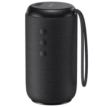 USAMS YC-serie Bluetooth 5.0 10W waterdichte draadloze speaker met lanyard zwart YC011YX01 (US-YC011)