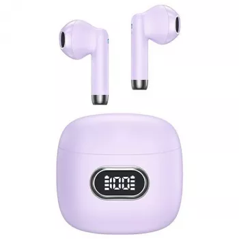 USAMS IA II-serie True Wireless Bluetooth 5.3-oordopjes, lila, TWS, in-ear, IPX4, 28u accuduur, USB-C