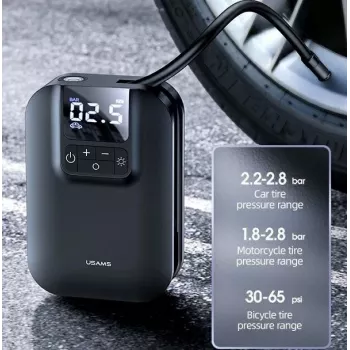 USAMS Mini Pump US-ZB215 luchtpomp voor auto 5000mAh CQBZB21501