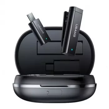 USAMS draadloze lavalier-microfoon ENC 2,4 GHz USB-C ZB243MKF01 (US-ZB243)