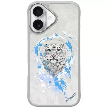 Nimmy Pantera MagSafe-hoesje voor Apple iPhone 16 - lichtgrijs