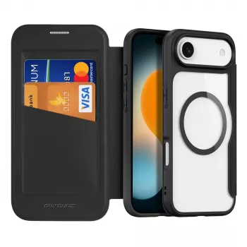 DUXDUCIS Skin X Pro Wallet Case voor iPhone 17 Air met MagSafe - zwart