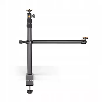 Ulanzi Vijim LS02 desktop montagearm-standaard met 2 kogelkoppen 360° rotatie voor vloggen, streamen, fotografie