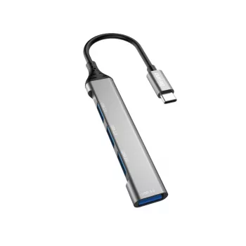 Dudao A16T USB-A Hub 4-Poort USB 2.0 Zwart