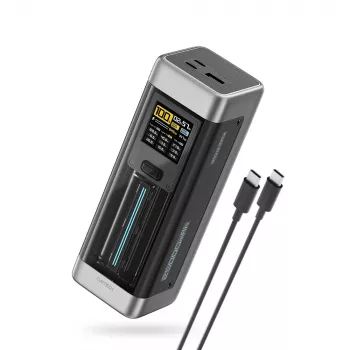 CUKTECH CUK00P23GLBK 210W 25000mAh Powerbank 2xUSB-C 1xUSB-A Zwart