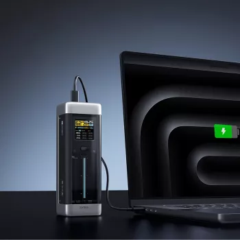 CUKTECH CUK00P23GLBK 210W 25000mAh Powerbank 2xUSB-C 1xUSB-A Zwart