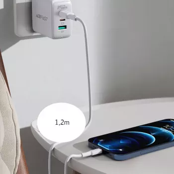 ACEFAST MFI USB-C naar Lightning kabel 1,2m, 30W, 3A, zwart (C2-01)