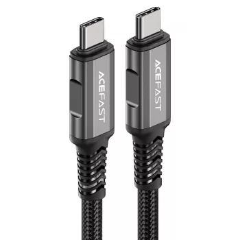 ACEFAST C1-09 USB-C naar USB-C USB4 PD3.1 5A 1m kabel - grijs/zwart