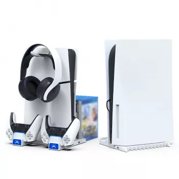 IPEGA multifunctioneel oplaadstation voor PS5 Slim wit