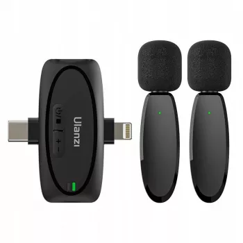 Ulanzi V6 draadloze audiotransmissiekit - USB-C + Lightning