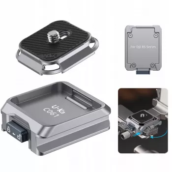 ULANZI C061 snelwisselplaat-adapter voor DJI RS 2/3/4-serie gimbals - Arca-Swiss compatibel