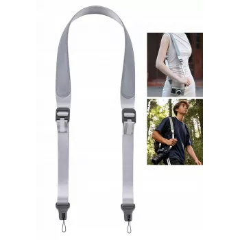 ULANZI CSS1 anti-verstrengelings nekband U-snap quick release voor DSLR-camera, 60 kg, zilver
