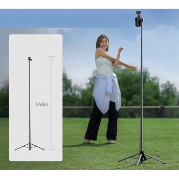 ULANZI selfiestick statief 148 cm 1/4 inch schroefdraad voor smartphone camera TT24