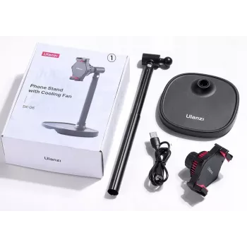 Ulanzi SK-06 magnetische telefoonkoeler ventilator - halfgeleiderkoeling, MagSafe-compatibel, USB-C, zwart