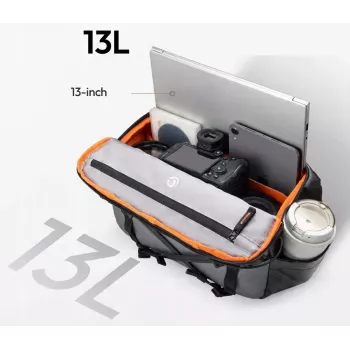 ULANZI SU02 Sling Crossbody cameratas voor systeemcamera, drone, actioncam - zwart