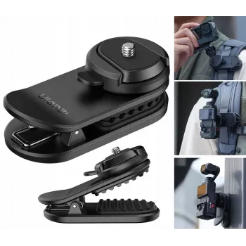 ULANZI CK02 snelkoppeling camerahouder met magneetplaat voor rugzakband, riem, schouderband, zwart