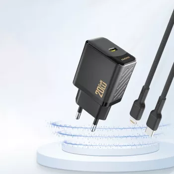 Dudao A26EU GaN 20W USB-C-oplader, zwart