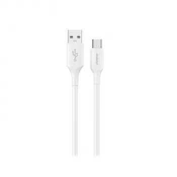 Dudao L2S USB-A naar USB-C 30W 2m wit laad- en datakabel