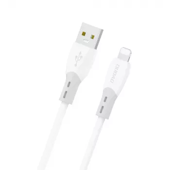 Dudao L25SL USB-A naar Lightning 1m wit laad- en synchronisatiekabel