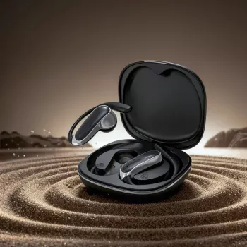 Dudao U17Z Bluetooth 5.3 open-ear draadloze hoofdtelefoon met oorhaak - zwart