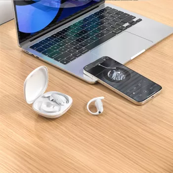 Dudao U17Z Bluetooth 5.3 open-ear oorhaak-hoofdtelefoon - wit