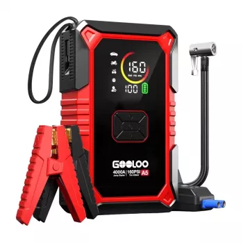 GOOLOO A5 2-in-1 jump starter met compressor 2500A 26800mAh 150PSI