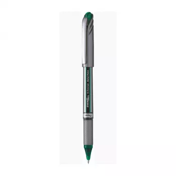 Pentel EnerGel-X intrekbare gelpen - groene inkt - 0,5 mm punt - 0,25 mm lijn - grijze huls
