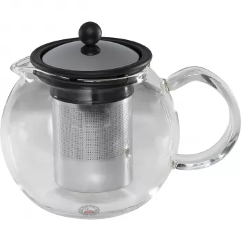 Bodum ASSAM theepot 1 liter roestvrij staal borosilicaatglas