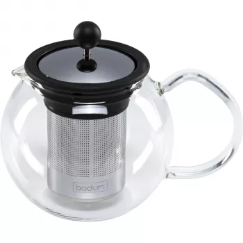 Bodum ASSAM theepot 0,5 liter roestvrij staal / zwart