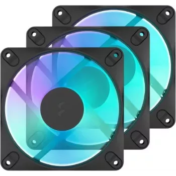 Fractal Design Dynamic 3-14 RGB Zwart 3-pack 140mm PWM-ventilatoren