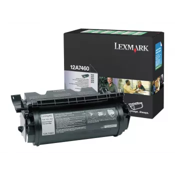 Lexmark 12A7460 originele zwarte toner met hoge capaciteit voor T630, T632, T634, X630, X632, X634