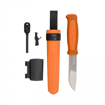Morakniv Kansbol vast mes met survivalset, oranje
