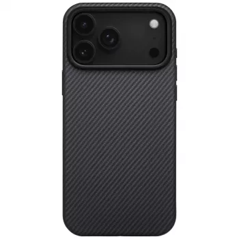 PITAKA Aramid UltraGuard MagSafe-hoes voor iPhone 17 Pro zwart/grijs twill