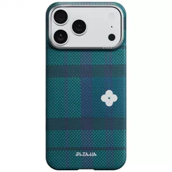 PITAKA Flora in Grid Edge Case voor iPhone 17 Pro Max - Forest Dawn