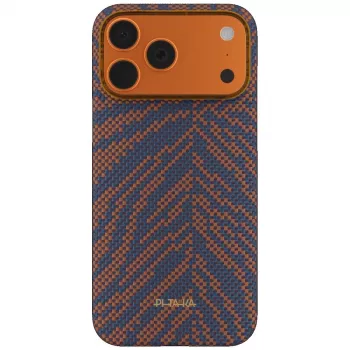 PITAKA Edge Case Breath of Veins voor iPhone 17 Pro, Burning Orange
