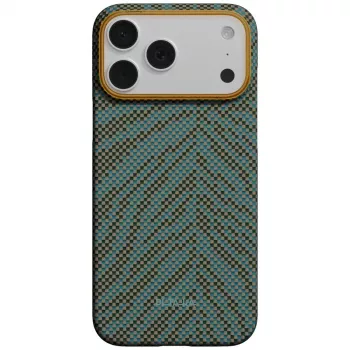 PITAKA Edge Case Breath of Veins voor iPhone 17 Pro Max, Dive Green
