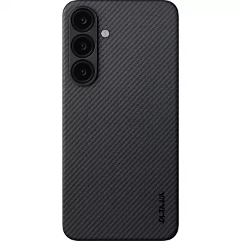 PITAKA Ultra-Slim hoes voor Samsung Galaxy S25+ zwart/grijs twill