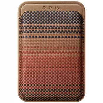 PITAKA Woven Wallet MagSafe magnetische kaarthouder voor iPhone - Sunset