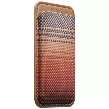 PITAKA Woven Wallet MagSafe magnetische kaarthouder voor iPhone - Sunset