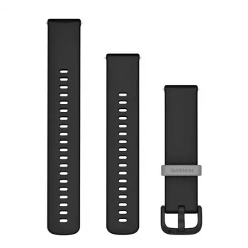 Garmin siliconen armband 20 mm Quick Release zwart 010-12932-30