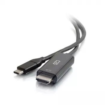 C2G USB-C naar HDMI adapterkabel - 1,83 m - zwart - 4K@60Hz - omkeerbare USB-C-stekker