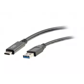 C2G 6ft USB C naar USB A kabel - USB 3.2 - 5 Gbit/s - M/M - zwart